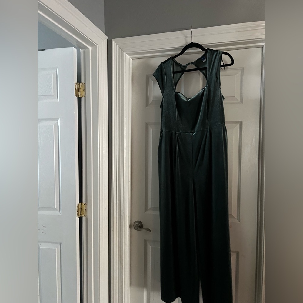 Old Navy Deep Green Velvet Jumpsuit XL